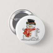 Schneemann Button (Vorne & Hinten)