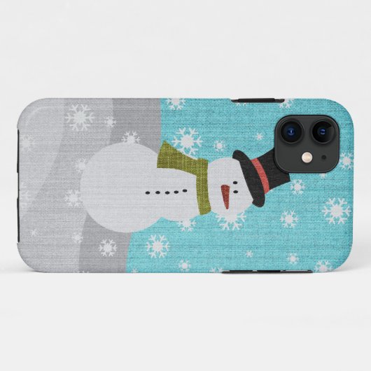 Schneemann Case-Mate iPhone Hülle (Rückseite (Horizontal))
