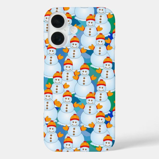 Schneemann Case-Mate iPhone Hülle (Rückseite)