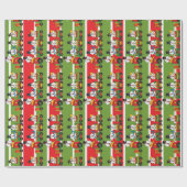 Schneemann Choo Choo Zug Geschenkpapier (Flach)