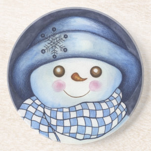 Schneemann-Coaster Untersetzer