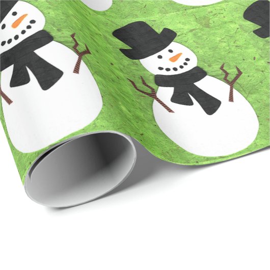 "Schneemann-" Collagen-Mattgeschenk-Verpackung Geschenkpapier (Rolleneckpunkt)