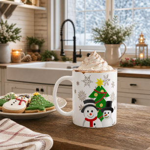 Schneemann Cozy Winter Farmhouse Weihnachten Kaffeetasse
