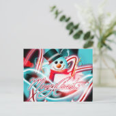 Schneemann der frohen Weihnachten (Stehend Vorderseite)