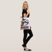 Schneemann des Schreckens Halloween Tasche (Am Model)