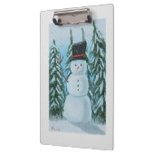 Schneemann-Digitalmalerei Klemmbrett (Links)