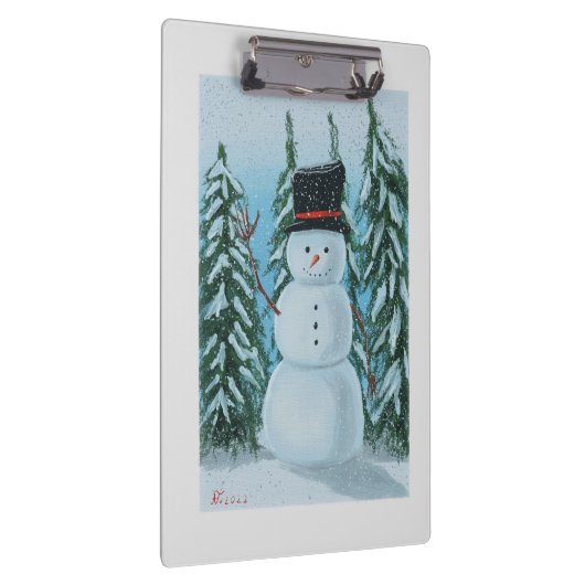 Schneemann-Digitalmalerei Klemmbrett (Rechts)