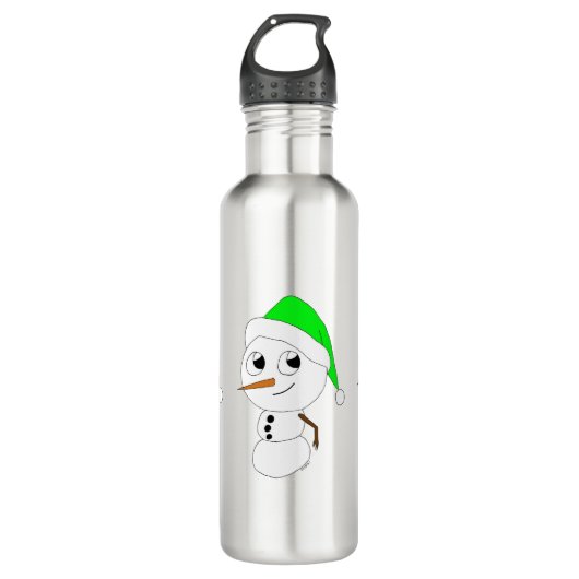 Schneemann Edelstahlflasche (Vorderseite)
