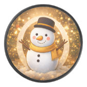 Schneemann Eishockey Puck (Vorderseite)