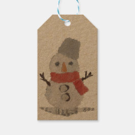 Schneemann, Feiertage, Weihnachten, Whimsikum Geschenkanhänger
