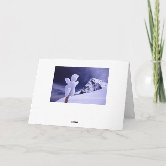 Schneemann Feiertagskarte (Rückseite)