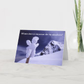 Schneemann Feiertagskarte (Vorderseite)