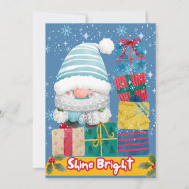 Schneemann Feiertagskarte