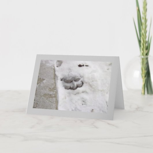 Schneemann Feiertagskarte (Vorderseite)