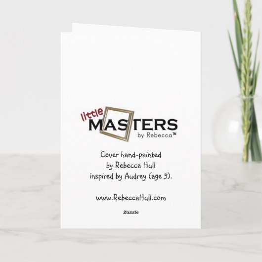 Schneemann Feiertagskarte (Rückseite)