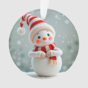 ⛄ Schneemann-Festtagsfreude im heimischen Stil 🎄 Ornament