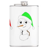 Schneemann Flachmann (Vorderseite)