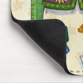 Schneemann-Flecken Mousepad (Ecke)