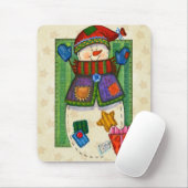 Schneemann-Flecken Mousepad (Mit Mouse)
