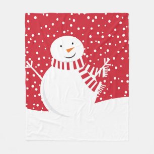 Schneemann Fleecedecke