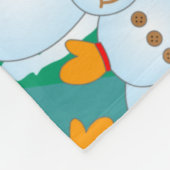 Schneemann Fleecedecke (Ecke)