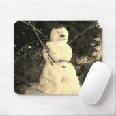 Schneemann-Foto-Mauspad Mousepad (Mit Mouse)