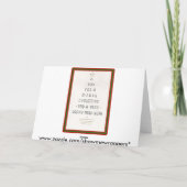 Schneemann-Freude Feiertagskarte (Rückseite)