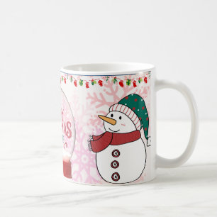 Schneemann Frohe Weihnachten Kaffeetasse