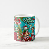 Schneemann, fröhlich kaffeetasse (VorderseiteRechts)