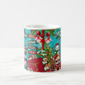 Schneemann, fröhlich kaffeetasse (Mittel)