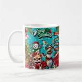Schneemann, fröhlich kaffeetasse (Links)