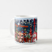 Schneemann, fröhlich kaffeetasse (Vorderseite Links)