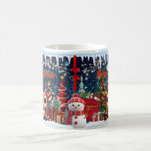 Schneemann, fröhlich kaffeetasse (Mittel)
