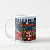 Schneemann, fröhlich kaffeetasse (Links)