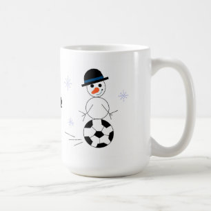 Schneemann-Fußballspieler Kaffeetasse