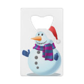 Schneemann Geldbeutel Flaschenöffner (Rückseite)
