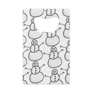 Schneemann Geldkarten Flaschenöffner