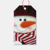 Schneemann Geschenkanhänger (Vorderseite)