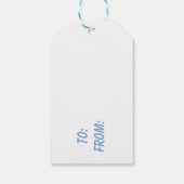 Schneemann Geschenkanhänger (Rückseite)