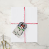 Schneemann Geschenkanhänger (Mit Garn)