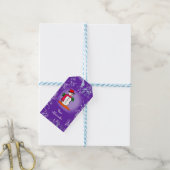 Schneemann Geschenkanhänger (Mit Garn)
