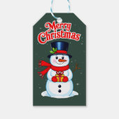 Schneemann Geschenkanhänger (Vorderseite)