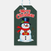 Schneemann Geschenkanhänger (Rückseite)