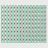 Schneemann Geschenkpapier (Flach)