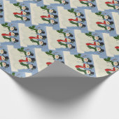Schneemann Geschenkpapier (Ecke)