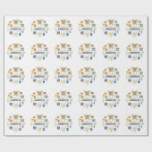 Schneemann Geschenkpapier (Flach)