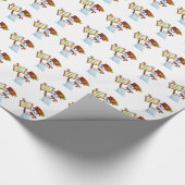 Schneemann Geschenkpapier (Ecke)