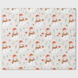 ⛄ Schneemann Geschenkpapier