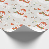 ⛄ Schneemann Geschenkpapier (Ecke)