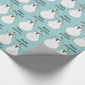 Schneemann Geschenkpapier (Ecke)